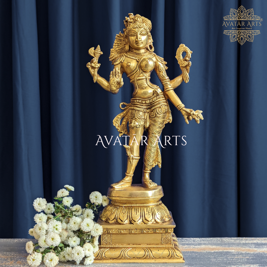Ardhnarishvara idol in Brass