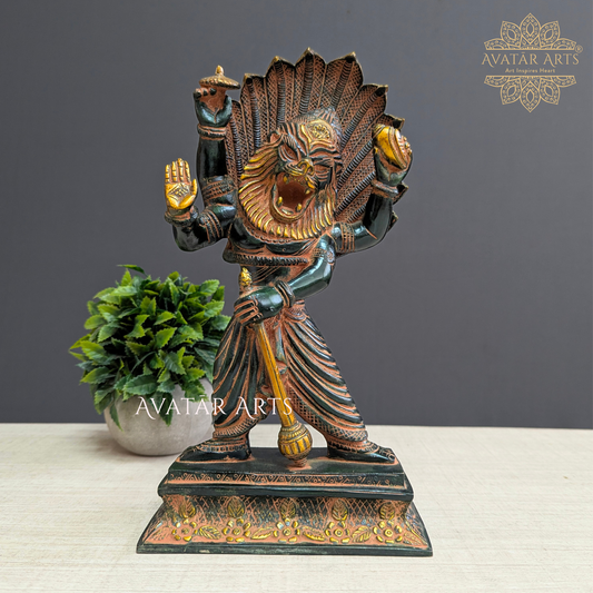 Narasimha Swamy in Antique finish