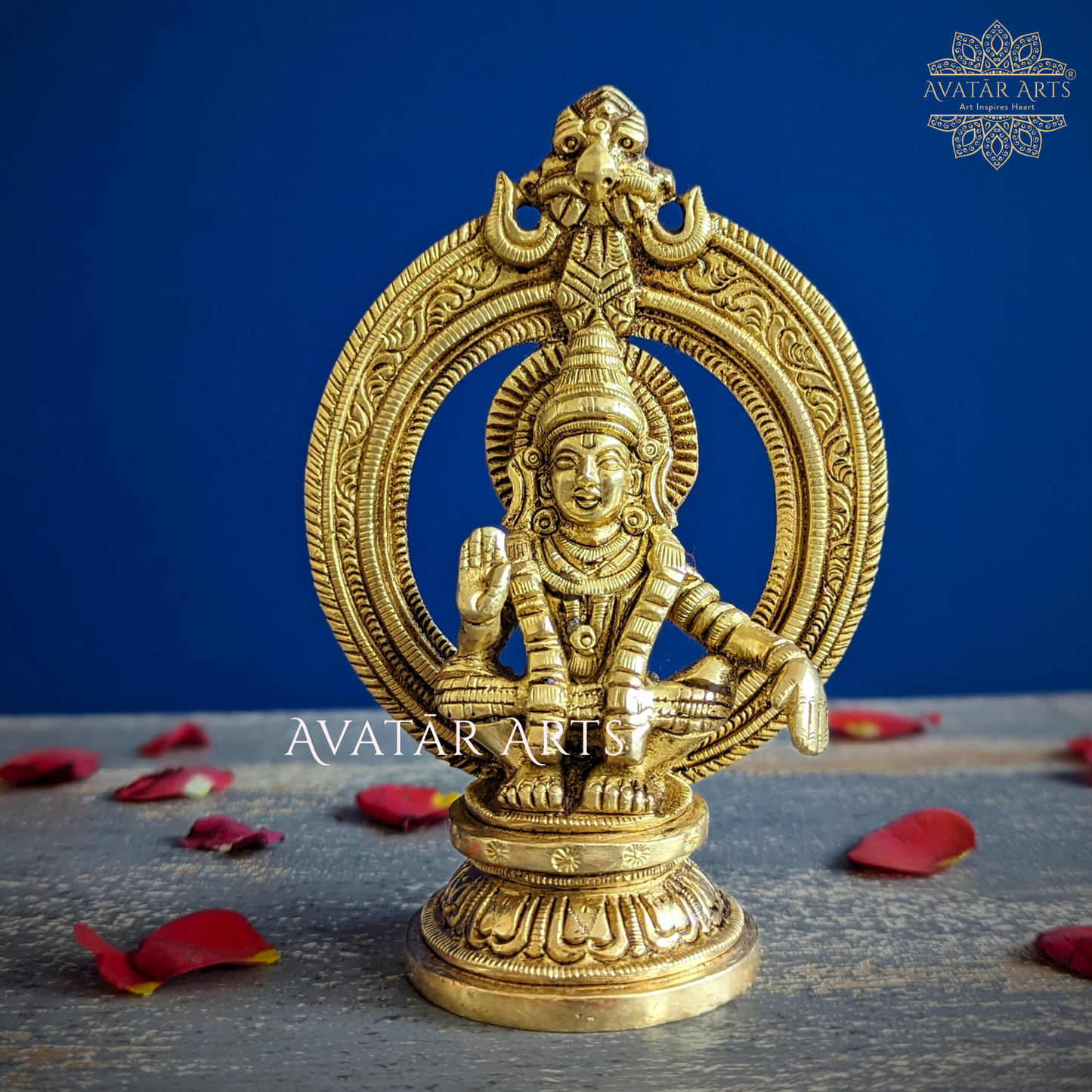 Ayyappa Swamy Statue in Brass