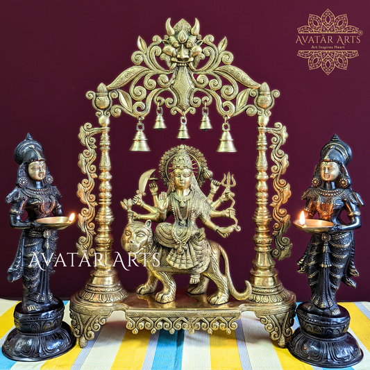 Durga Idol in Brass