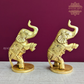 Brass Elephants Jumping