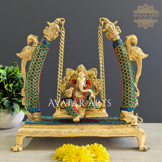 Brass Swing Lord Ganesha