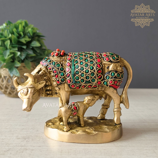 Brass Kamdhenu Cow