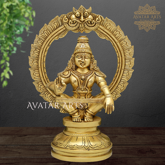 Lord Ayyappa Statue in Brass