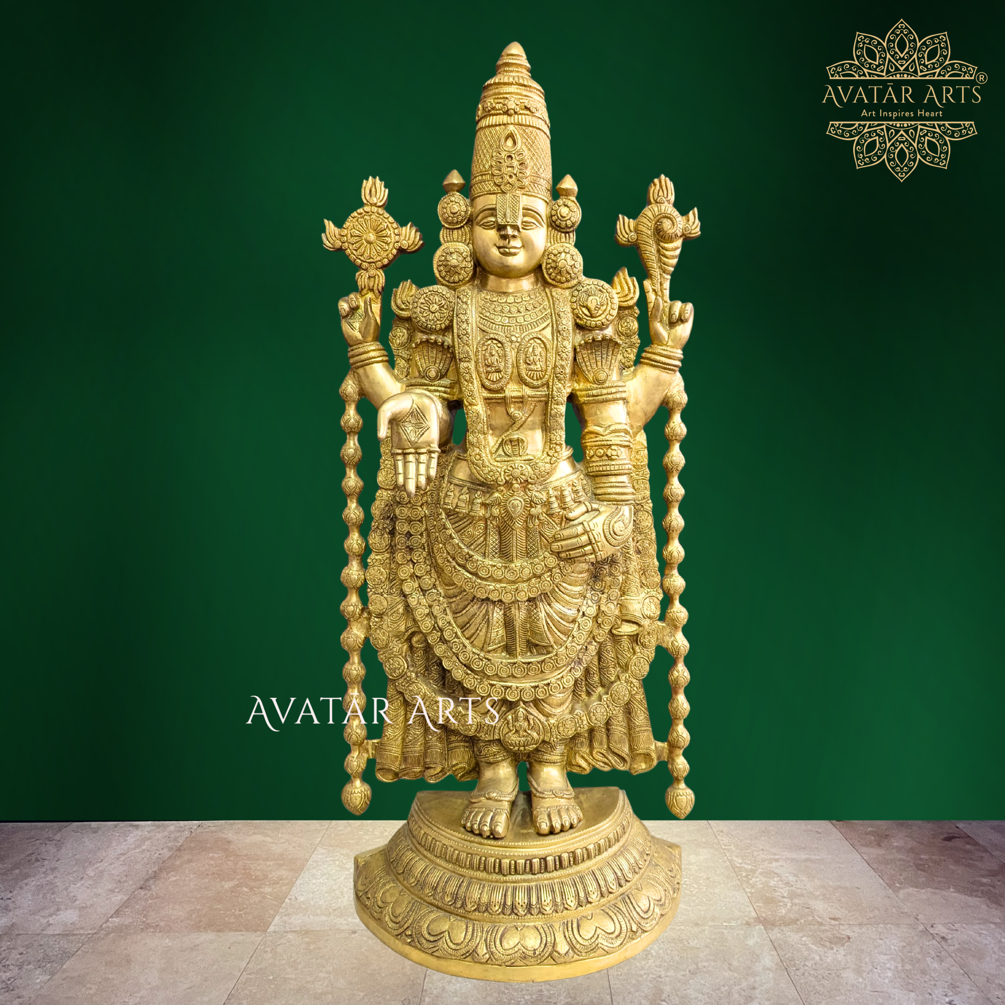 Brass Venkateshwara Swamy Balaji idol