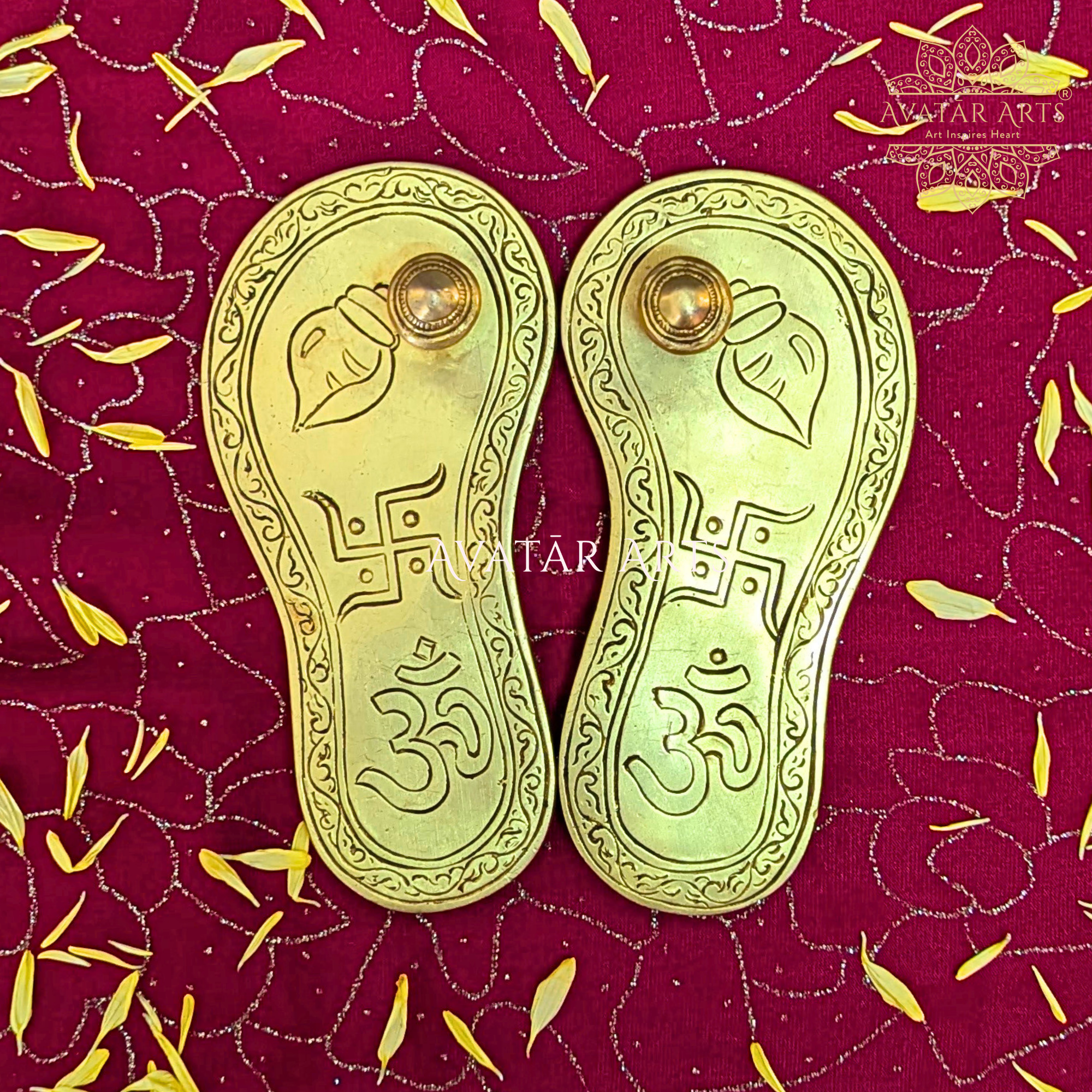 Brass Charan Paduka / Pada