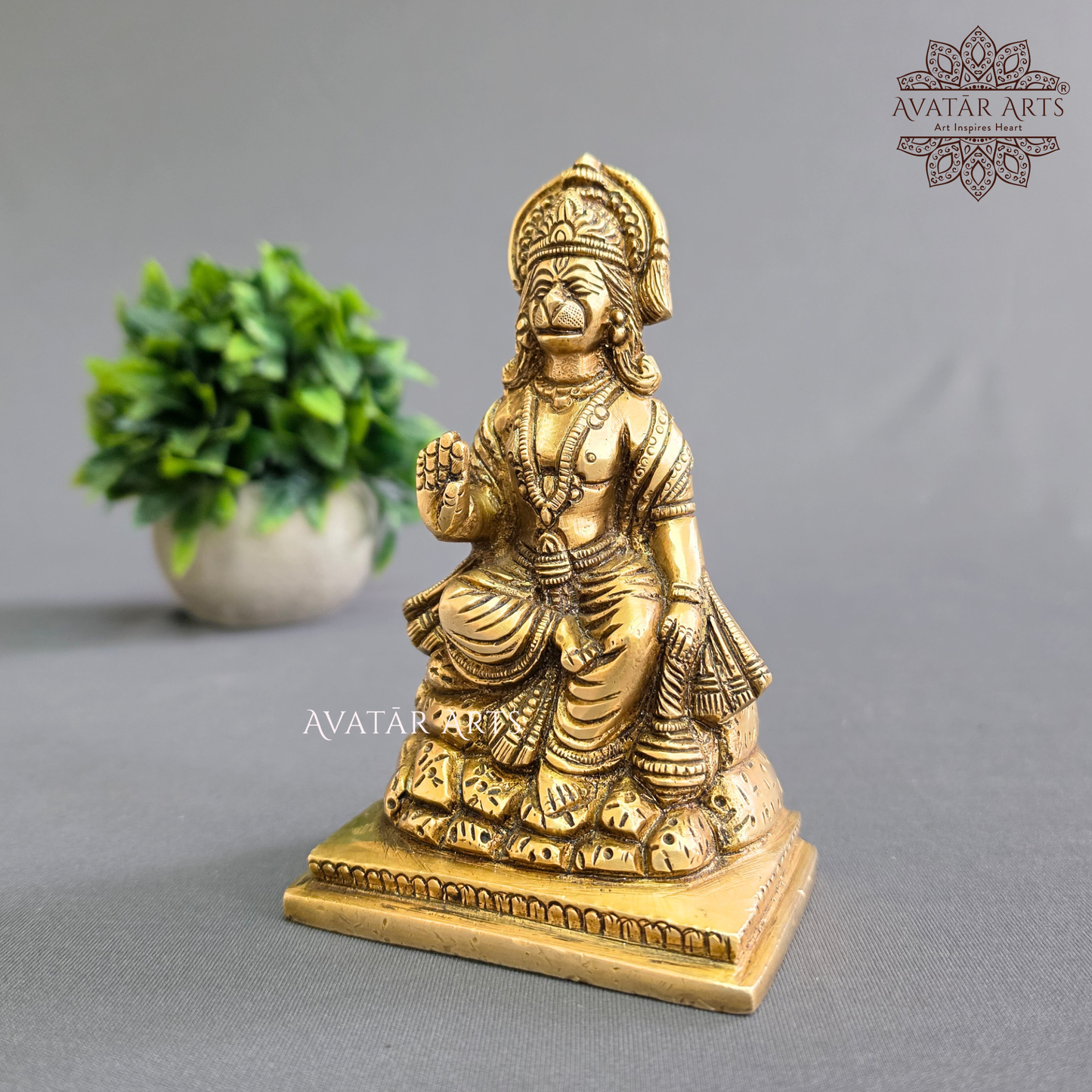 Lord Hanuman Statue In Brass