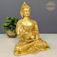 Brass Buddha With Story Carving