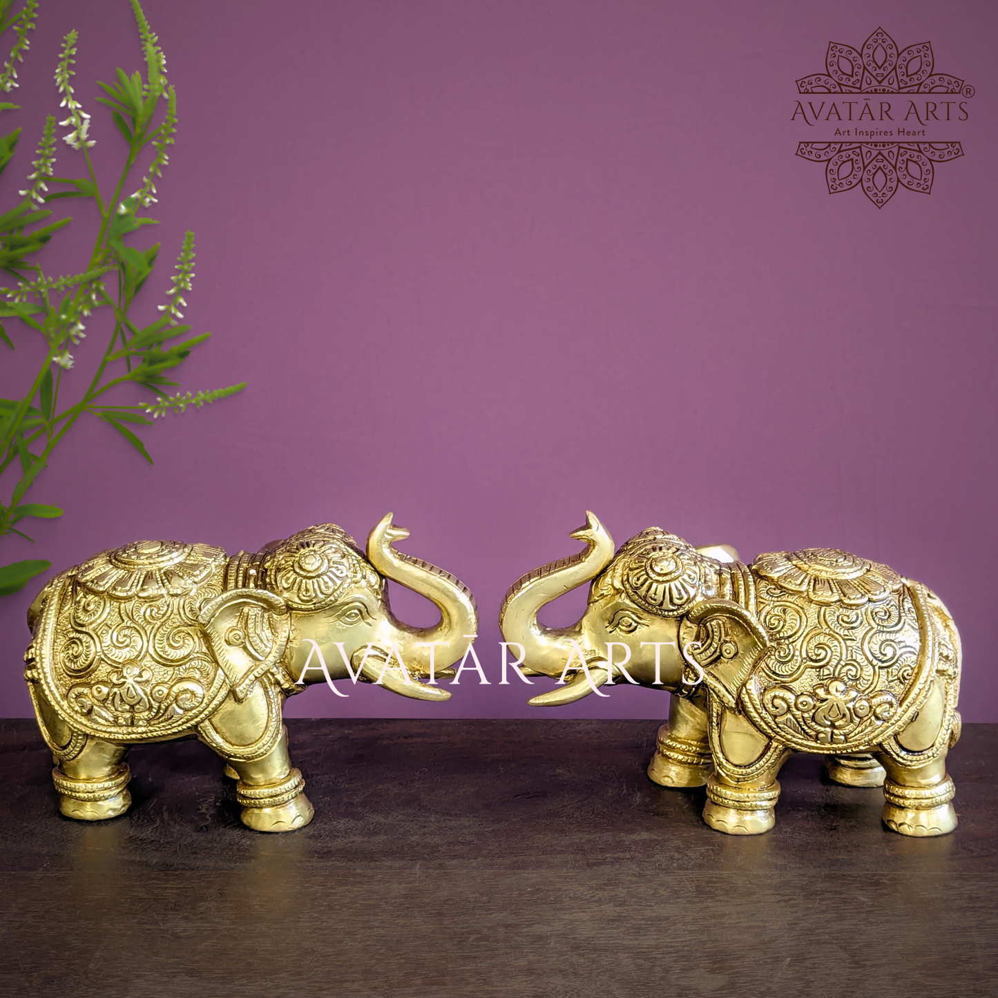 Up trunk Elephants for Home Decor