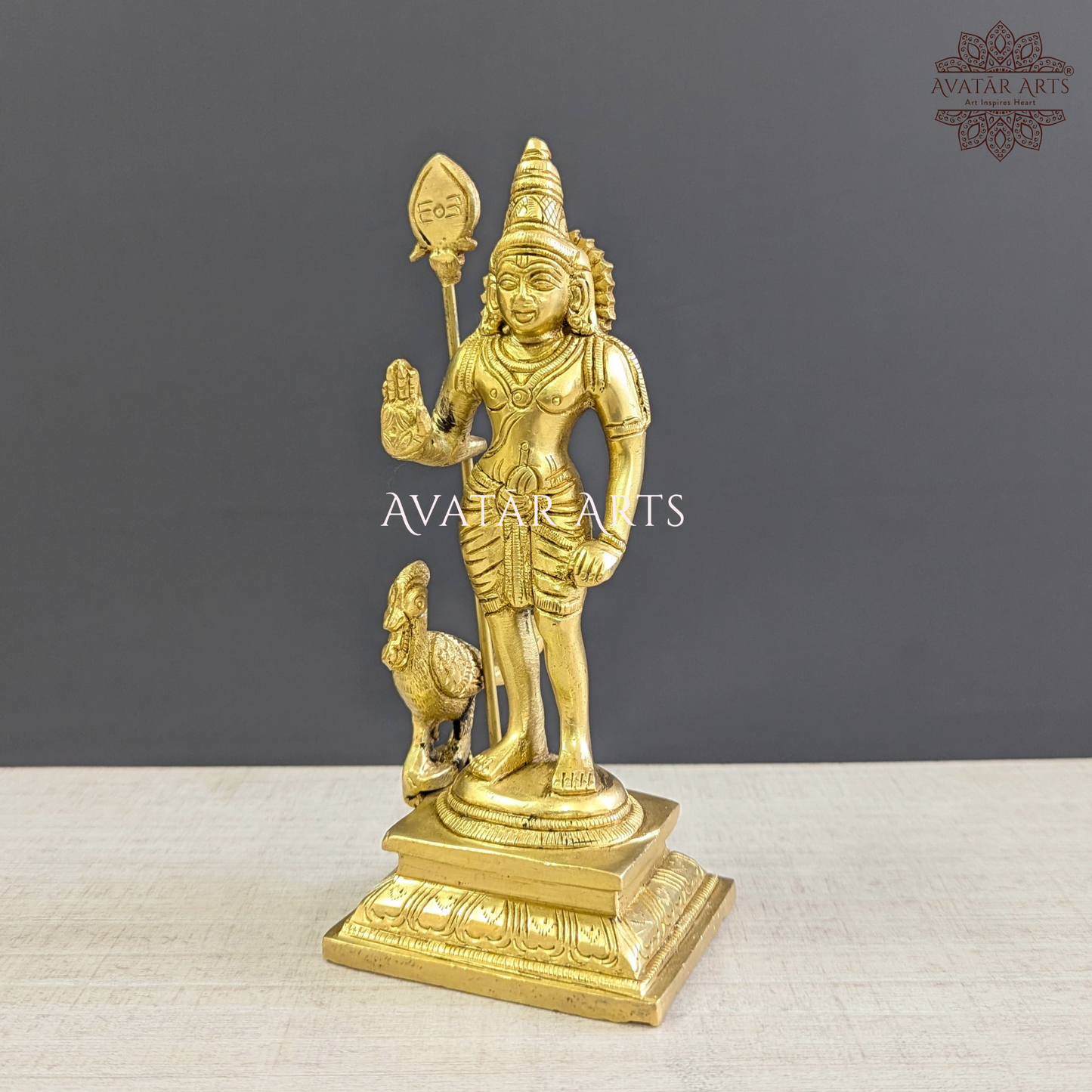 Karthikeya / Murugan in Brass