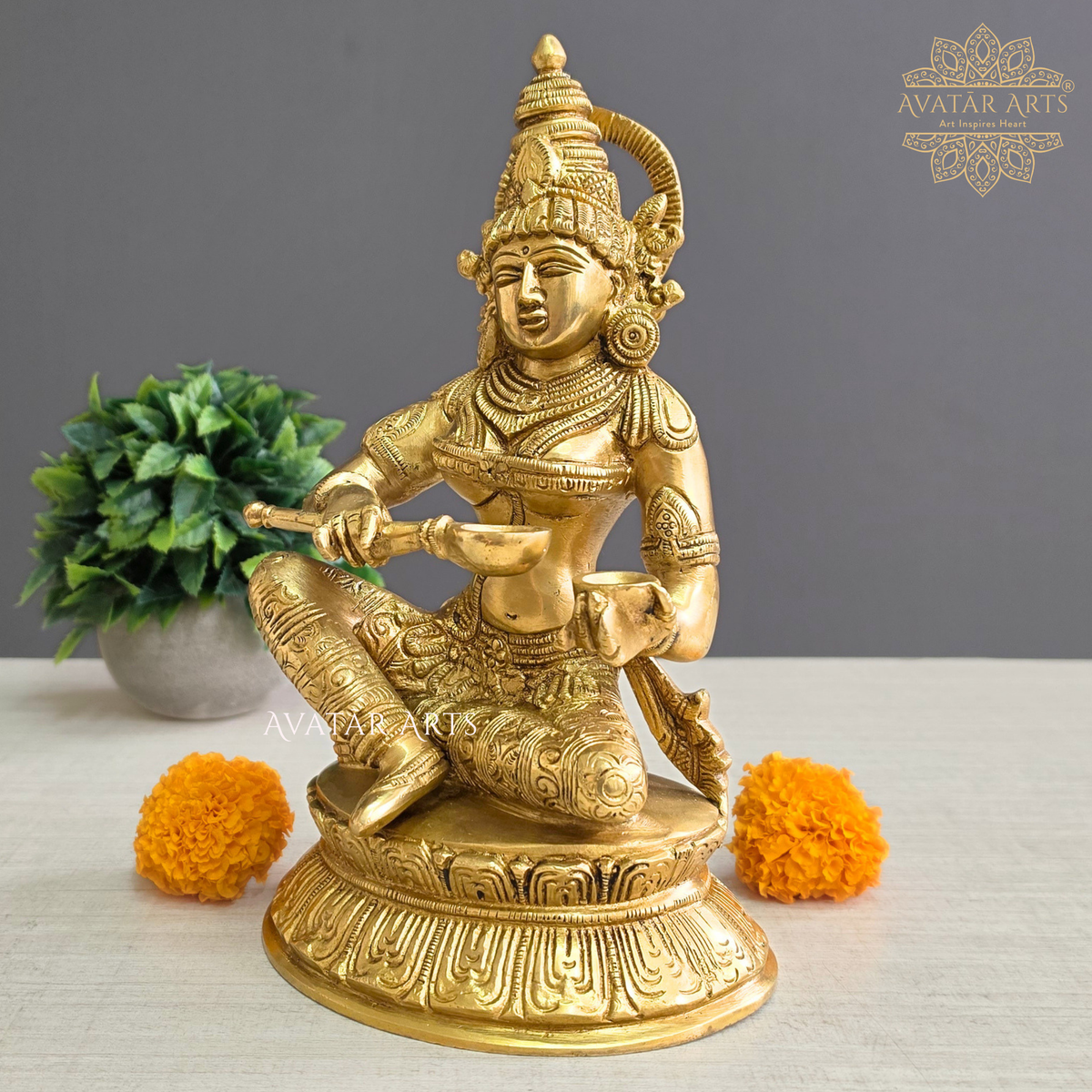 Devi Annapurna in Brass