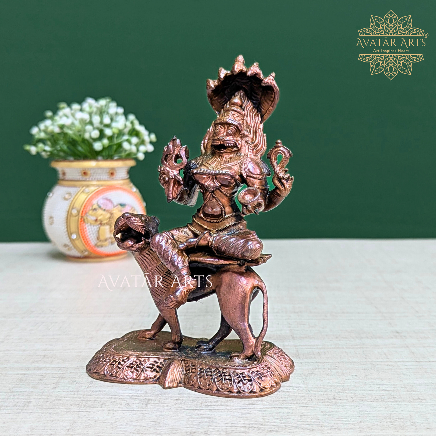 Pratyangira Devi Statue For Protection From Negative Energies
