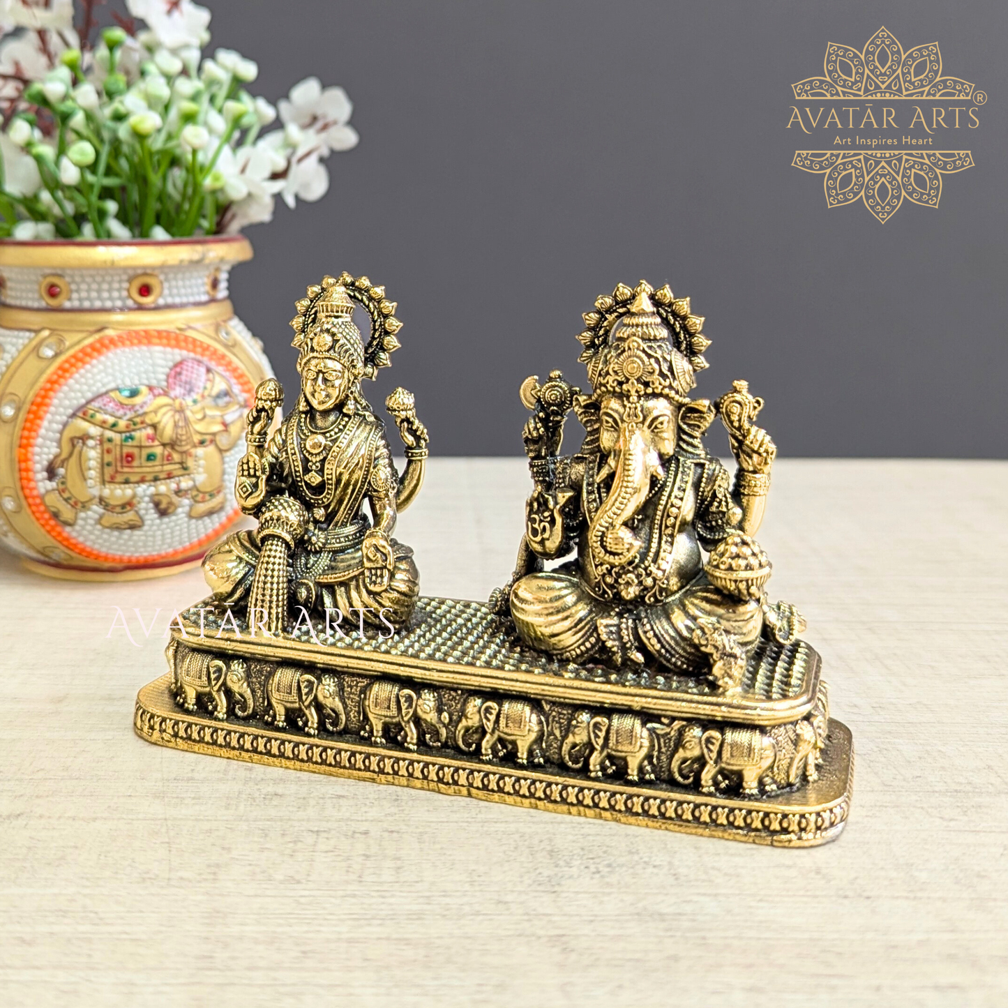 Lord Ganesha & Laxmi for Daily Pooja