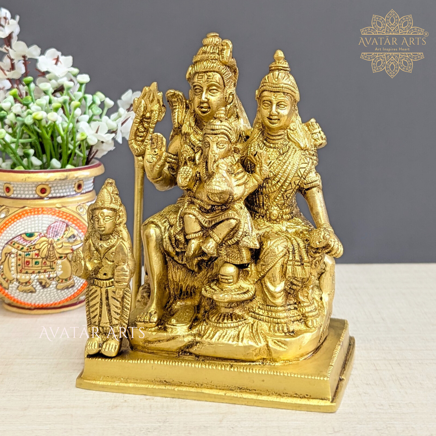Brass Shiva parivaar