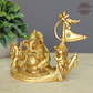 Brass Lord Ganesha Sailing on Boat