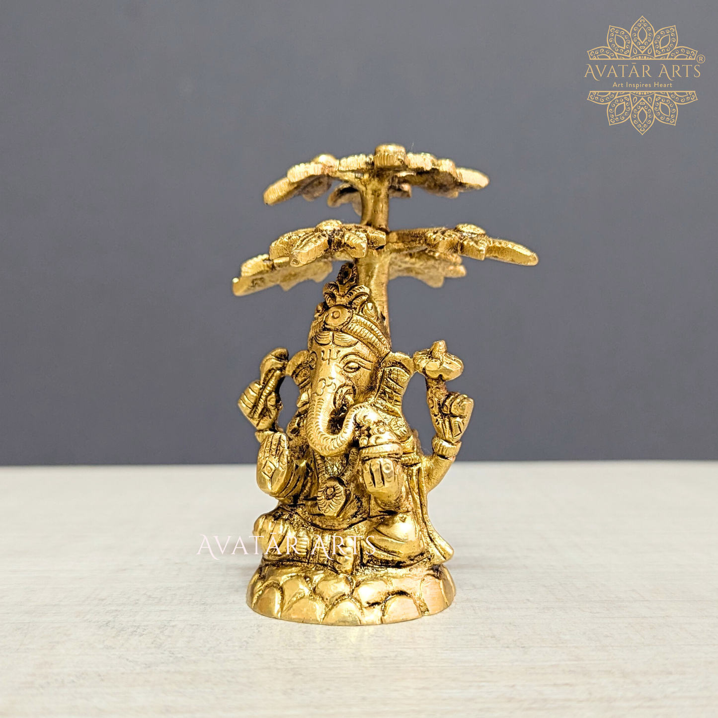 Lord Ganesha sitting Under Tree