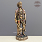 Left Side view of Brass Hanuman Ji Idol for Pooja Room