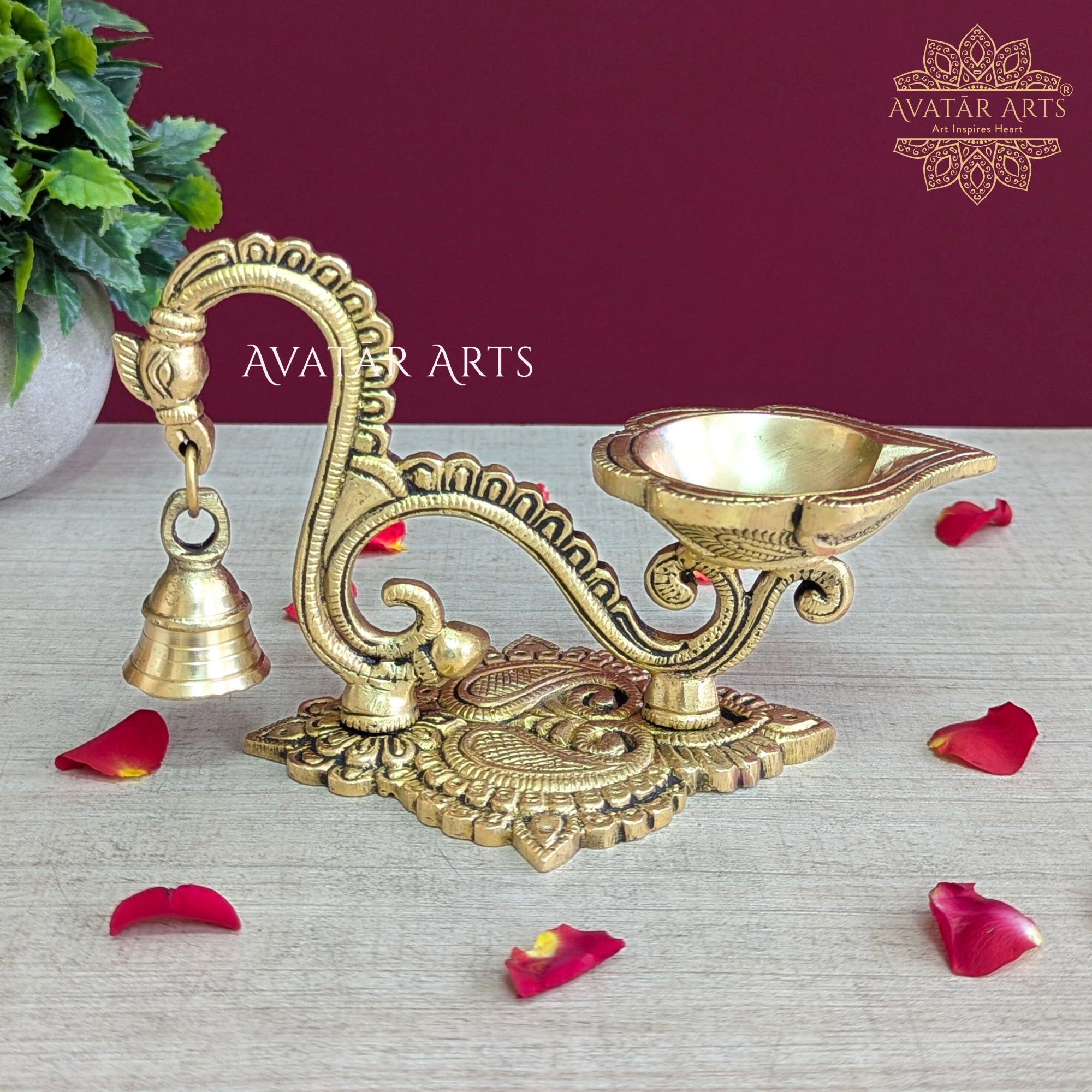 Brass Designer Diya