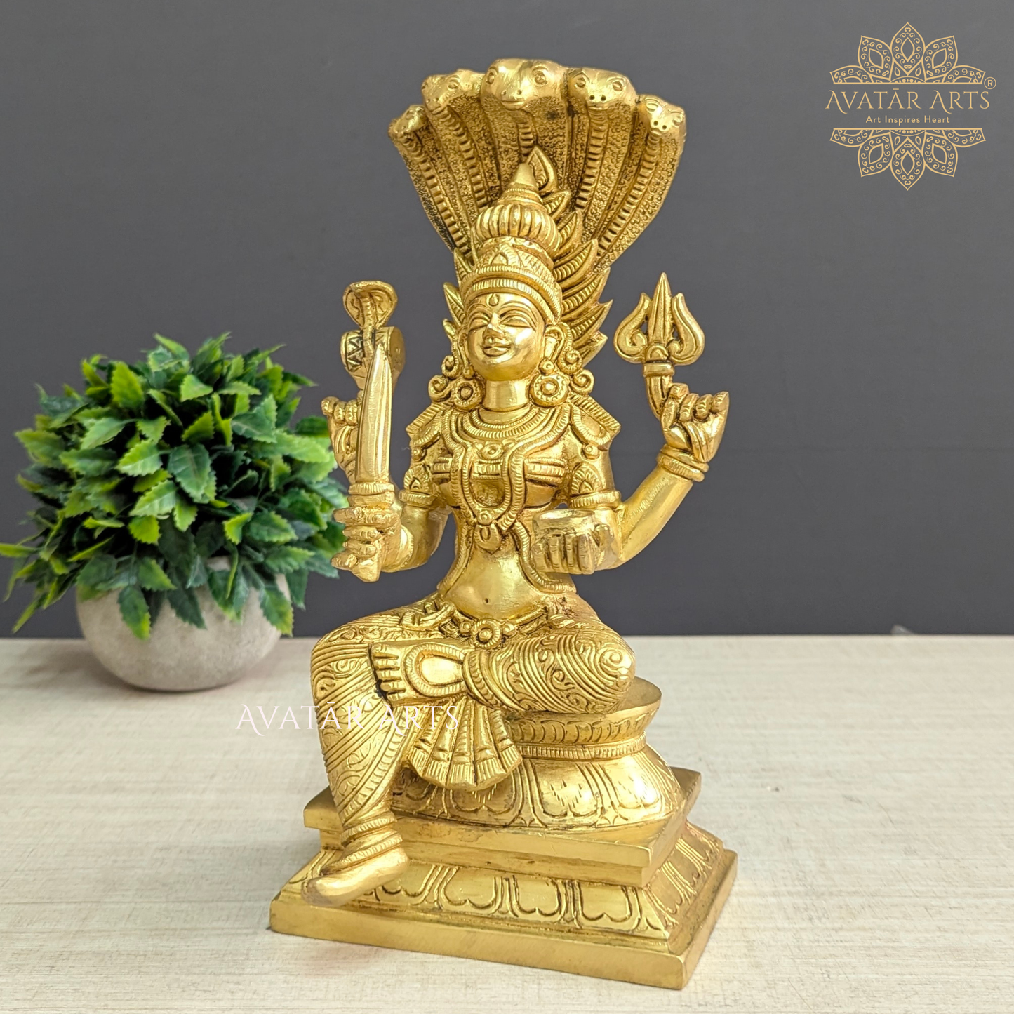 Brass Goddess Mariyaman