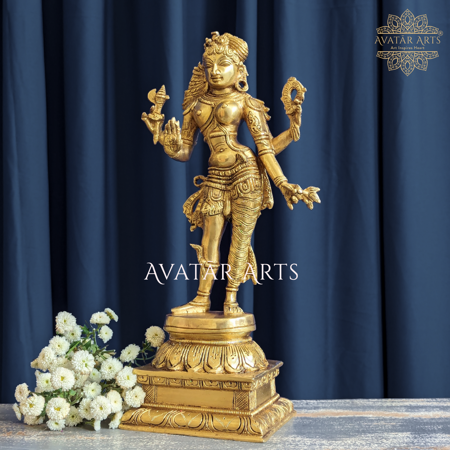 Ardhnarishvara idol in Brass