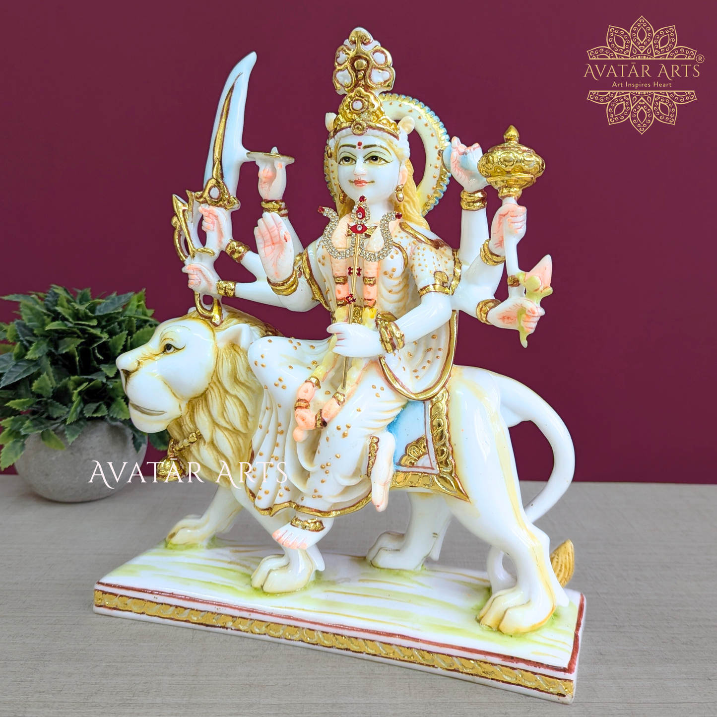 Culture Marble Durga Devi