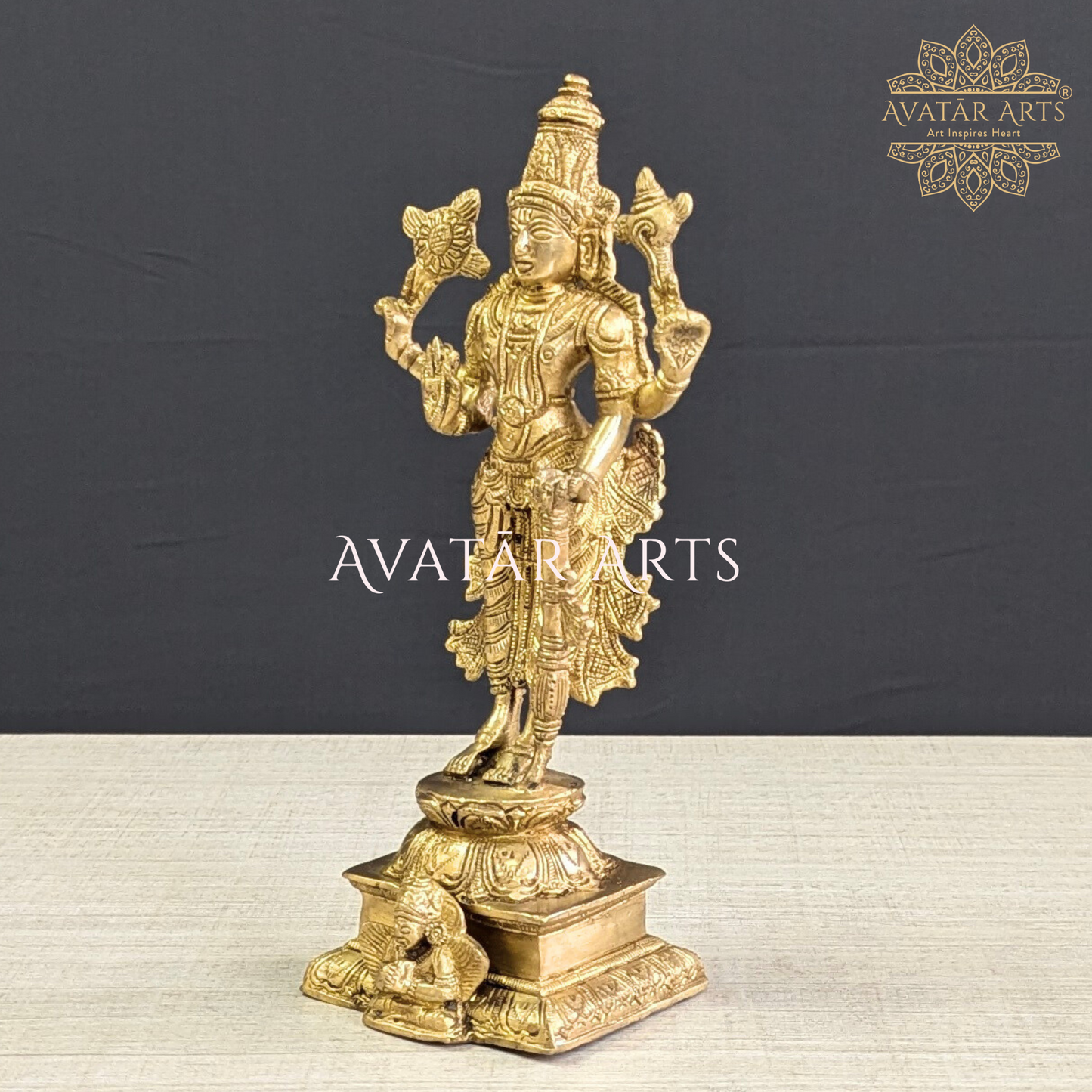 Lord Vishnu Idol for Daily Pooja in Brass