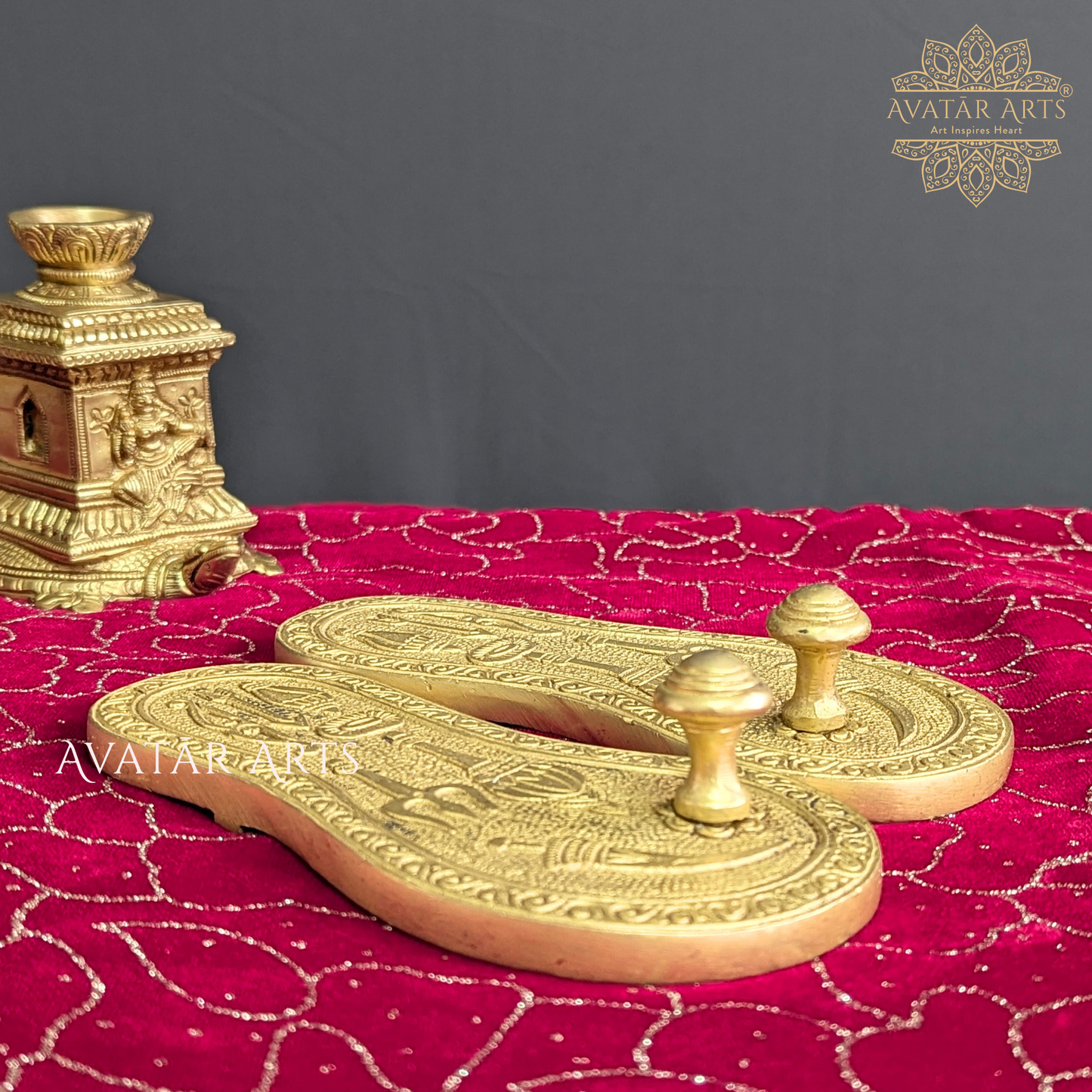 Brass Charan Paduka / Pada