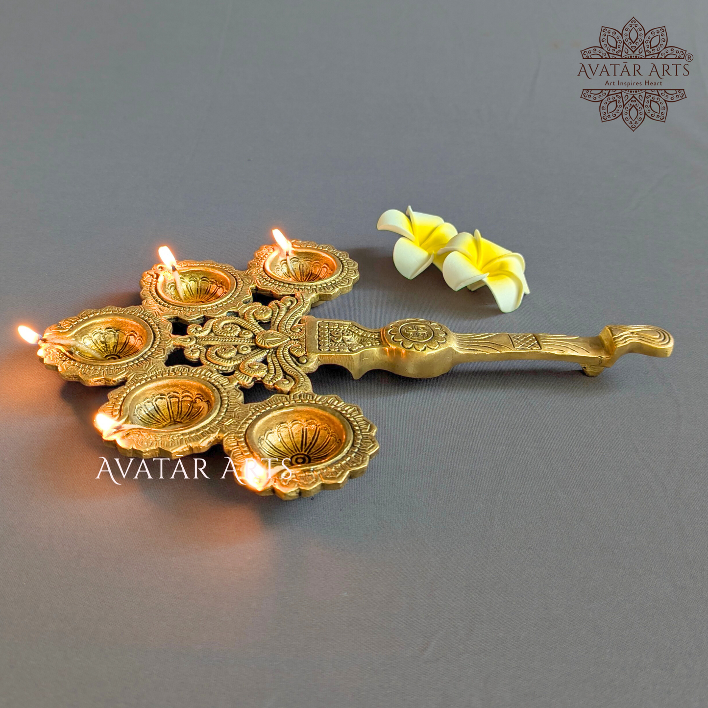 Brass Panchadeepam Aarti