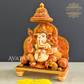 Lord Ganesha Sitting on Sinhaasana