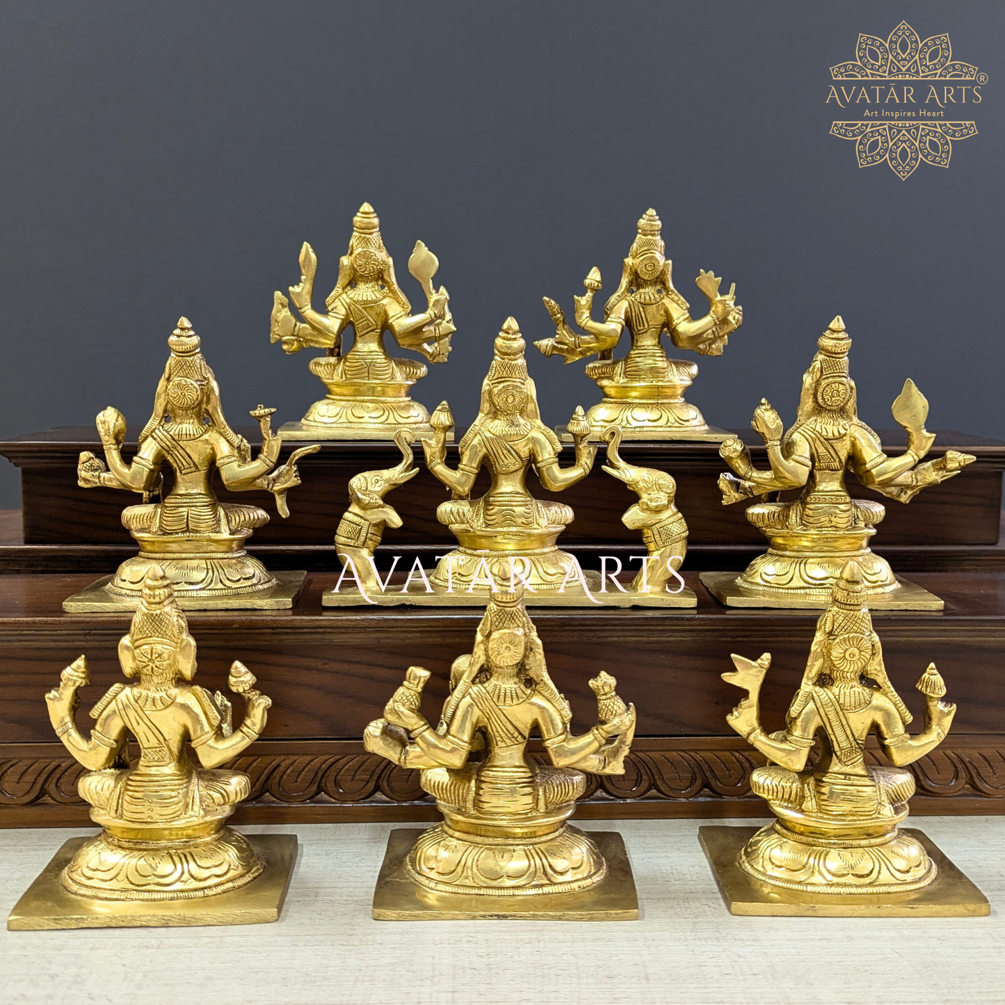 Ashtalakshmi Set in Brass