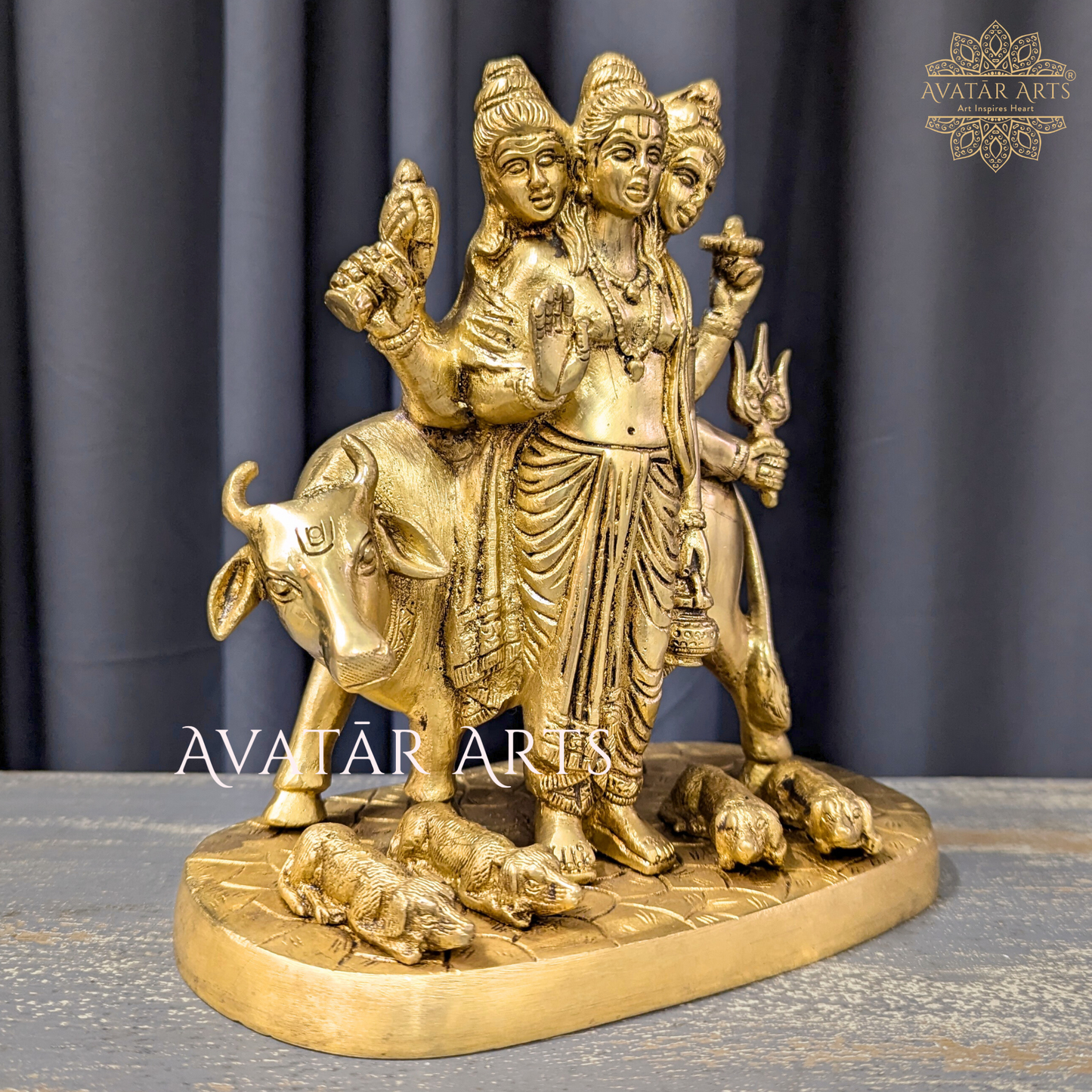 Dattatreya Statue in Brass