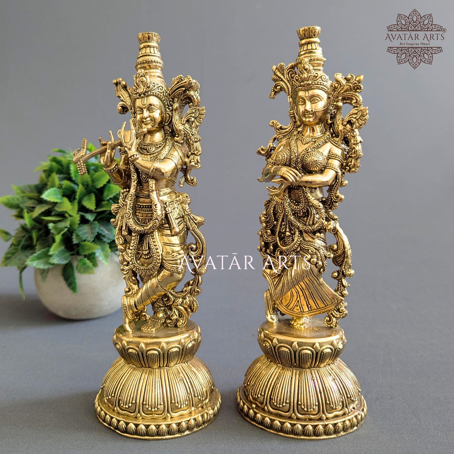 Brass Shree Radha Krishna