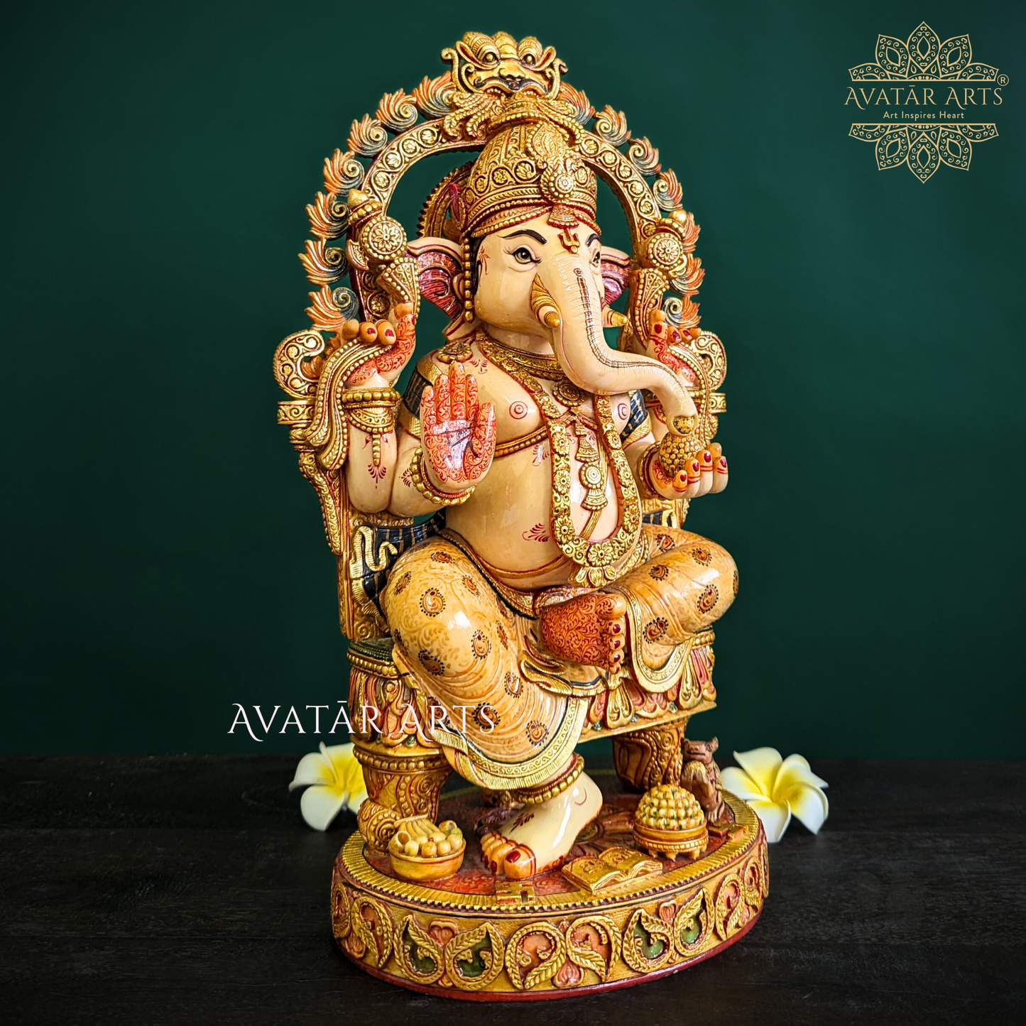 Lord Ganesha Statue in Marble Dust