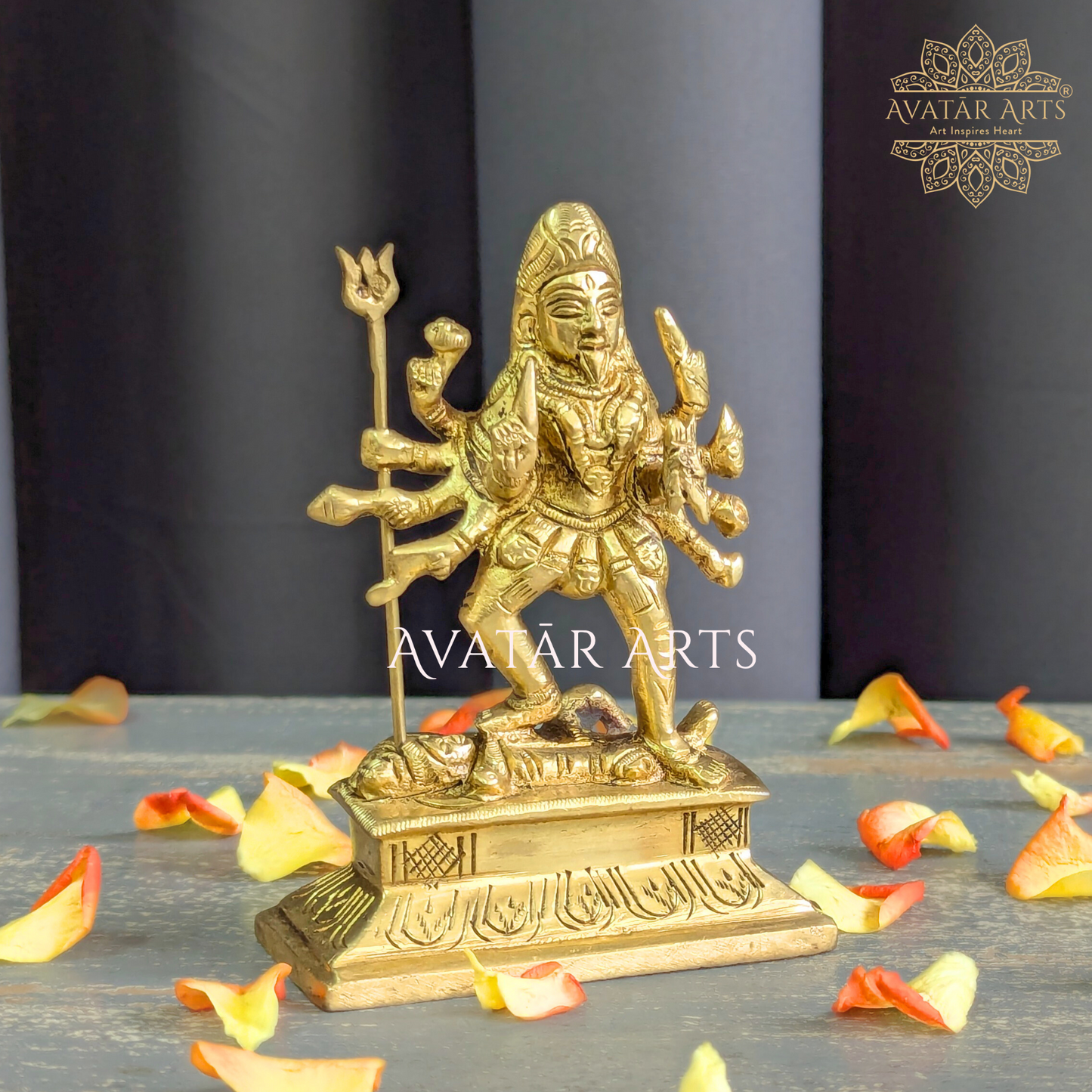 Goddess Kaali Statue in Brass