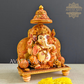 Lord Ganesha Sitting on Sinhaasana