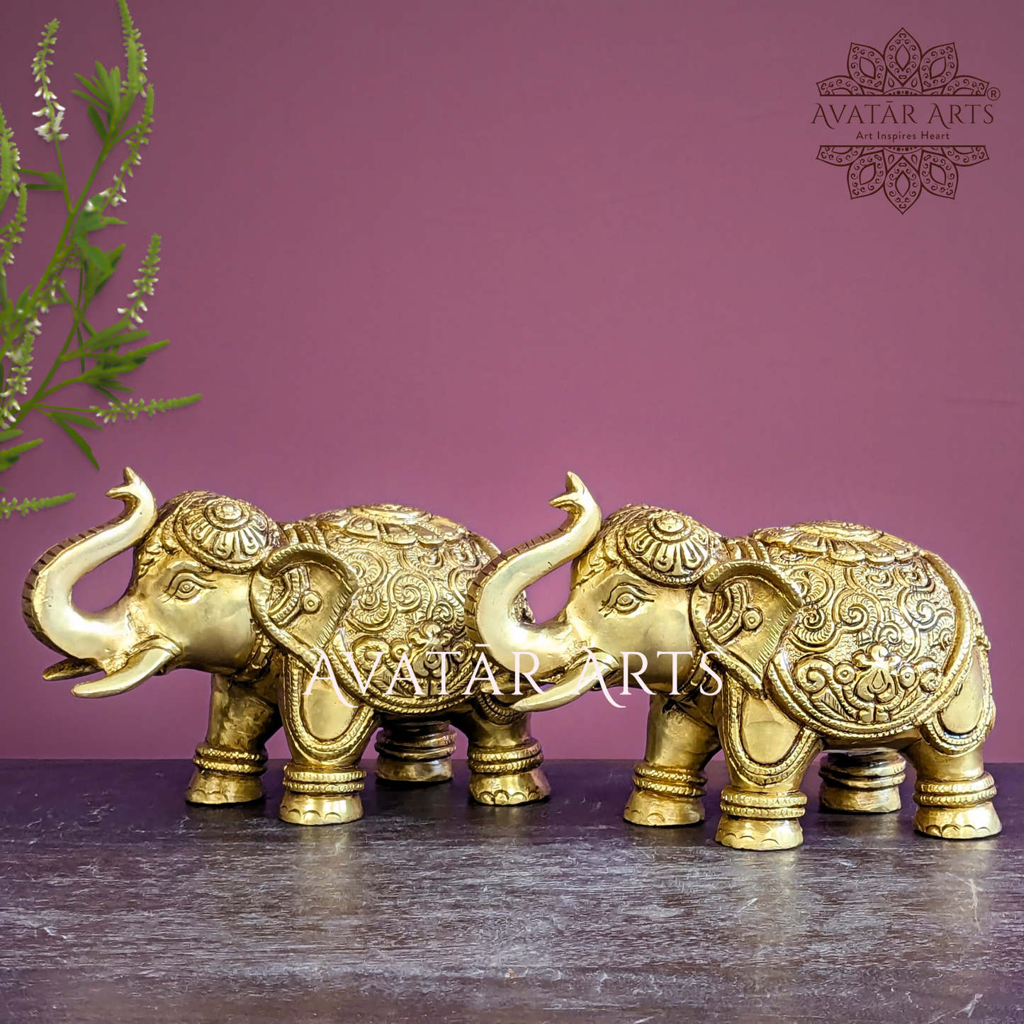 Up trunk Elephants for Home Decor