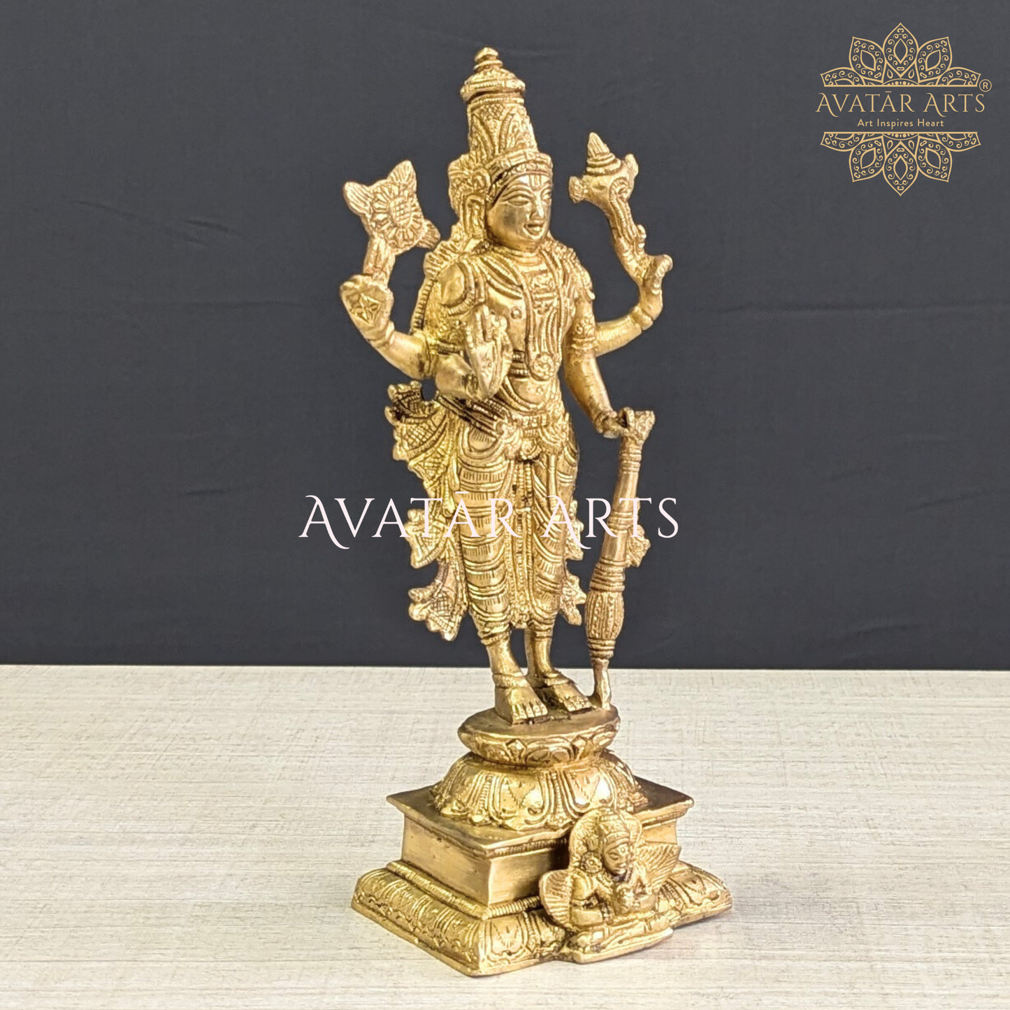 Lord Vishnu Idol for Daily Pooja in Brass