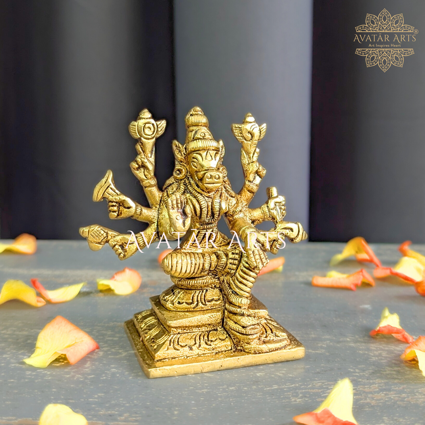 Goddess Varahi statue in Brass