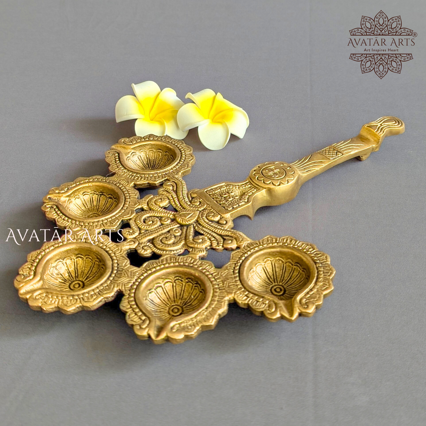 Brass Panchadeepam Aarti
