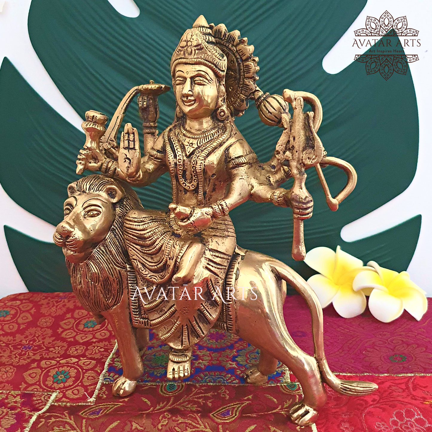 Duga Devi Sitting on Lion