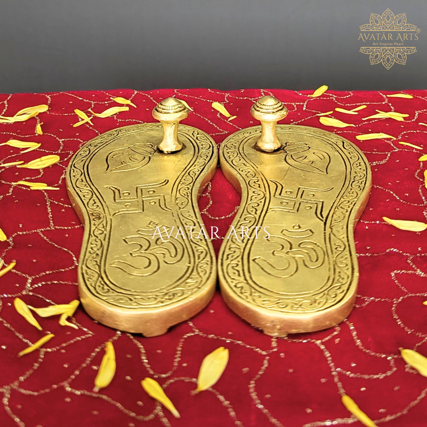 Brass Charan Paduka / Pada