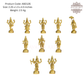 Brass Vishnu Dashavatar Set