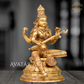 Goddess Sarawathi  in Brass