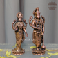 Copper Lakshmi Narayan statue