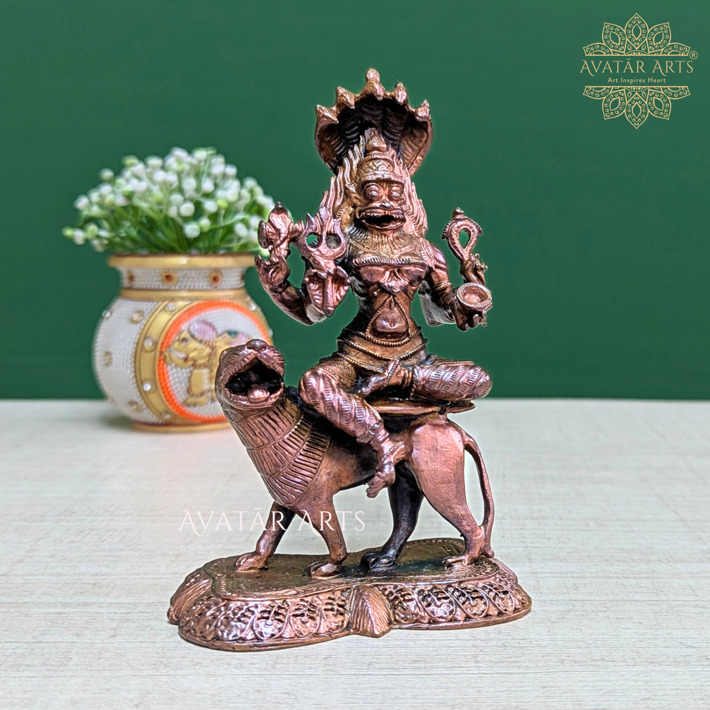 Pratyangira Devi Statue For Protection From Negative Energies