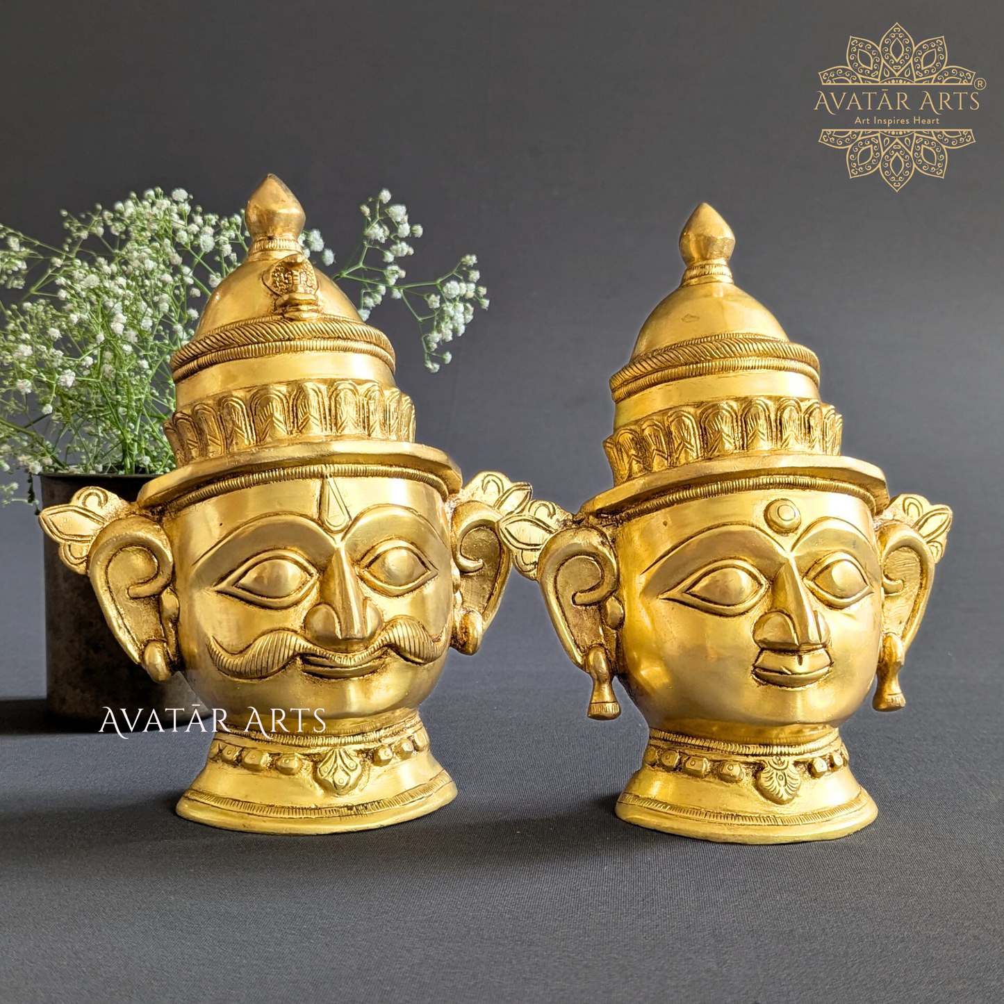 Shiva Parvati in Brass