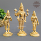 Brass  LordVishnu with Sridevi and Bhudevi
