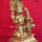 Lakshmi Narsimha Statue In Brass For Home Temple