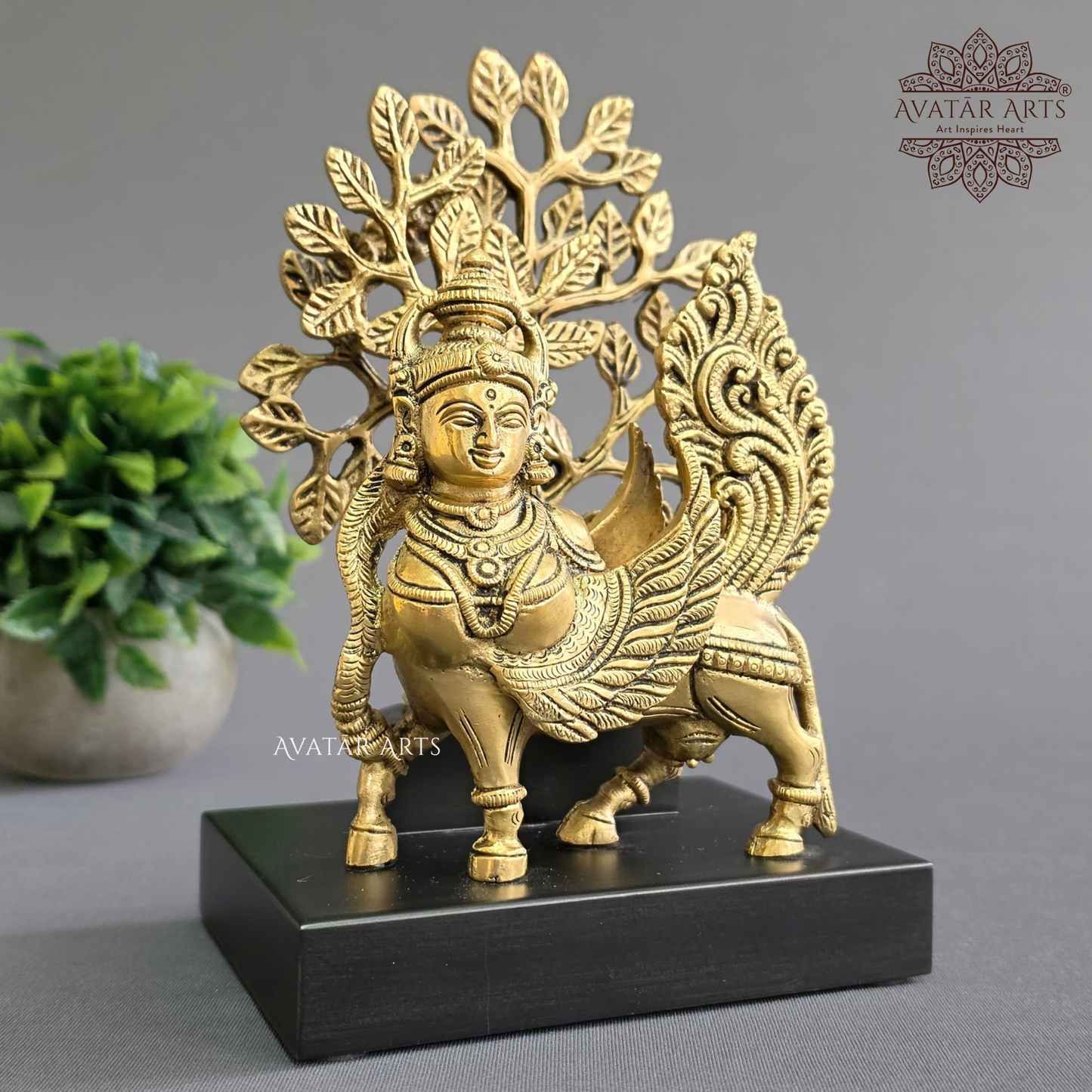 Kamdhenu Cow with Kalpvriksha