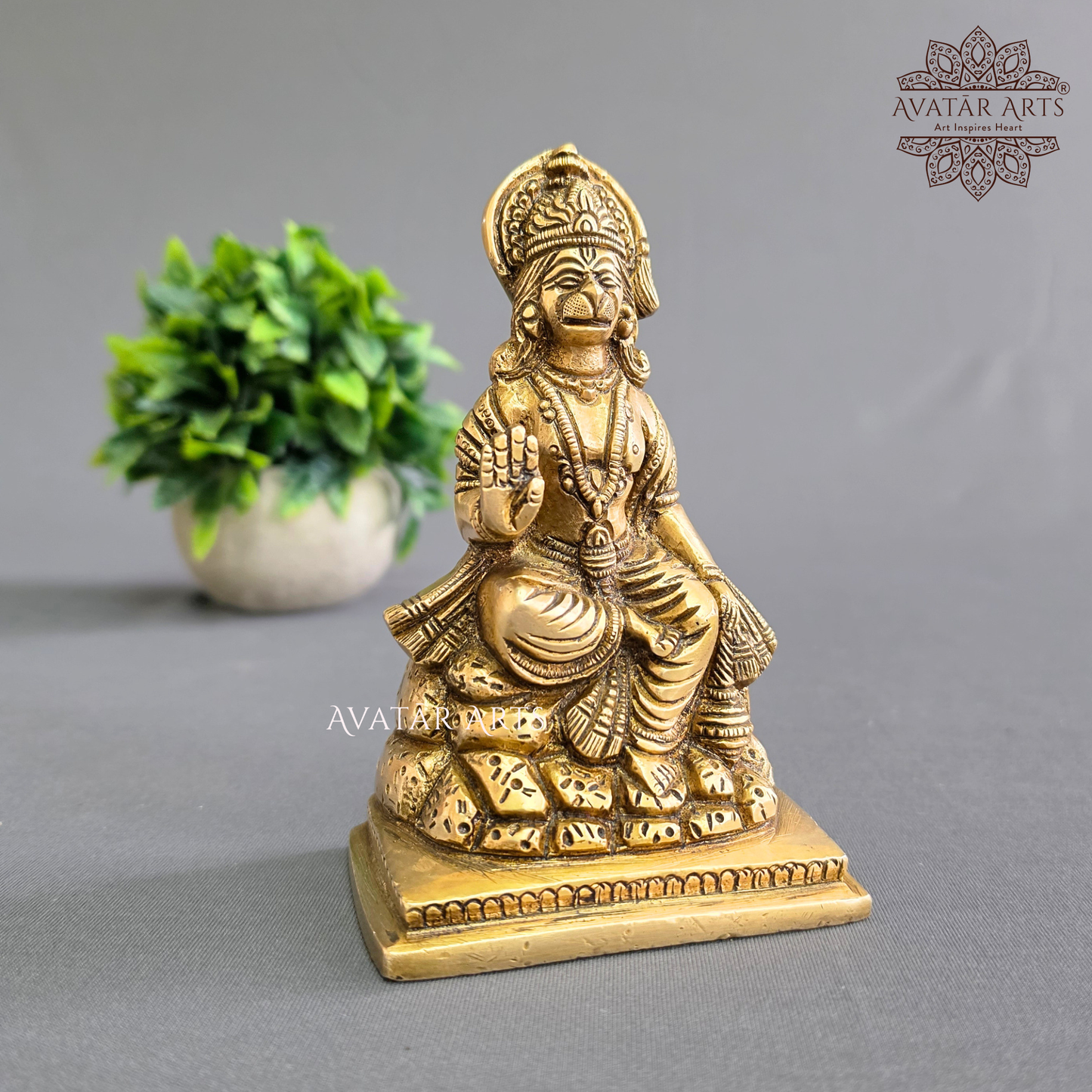 Lord Hanuman Statue In Brass